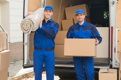 Removal van ready for a home move in Emersonpark