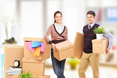 Recyclable cardboard and materials being processed as part of a greener move