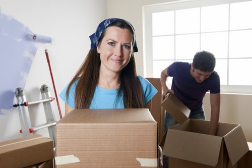 Commercial movers in Emersonpark relocating office equipment and desks