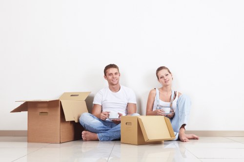 Loading furniture into a removals van in Emersonpark