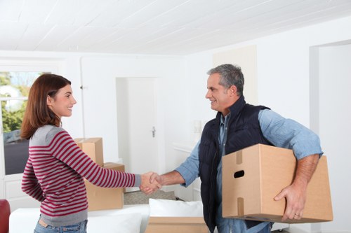 Local unpacking service setting up household items in a new Emersonpark property