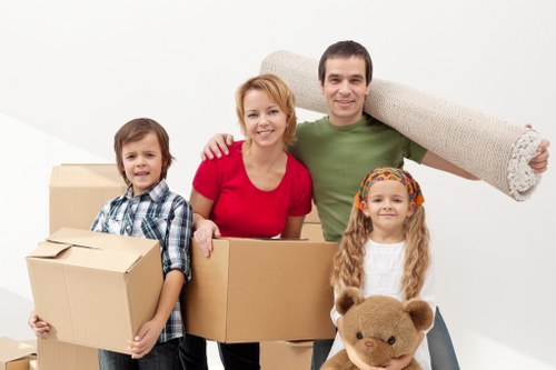 Careful loading of household furniture during an Emersonpark removal