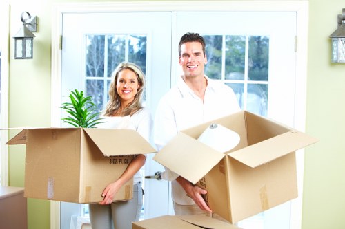 Commercial moving truck service for offices in Emersonpark