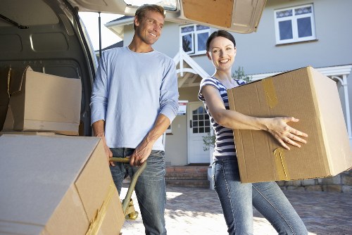 Prepared furniture items ready for local pick-up service