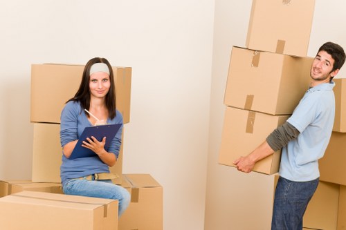 Removal vehicle loaded with furniture for an Emersonpark move